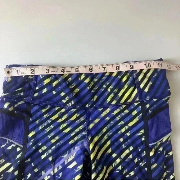 Athleta Blue Green Radical Stride Capri Leggings Women Size XXS Yoga Gym Active - Picture 11 of 14